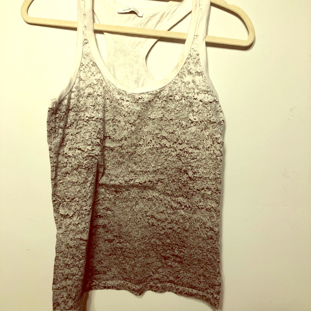 Selected/femme ombré cotton racerback tank medium
